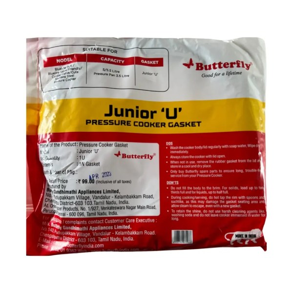 Butterfly Junior- U Pressure Cooker Gasket