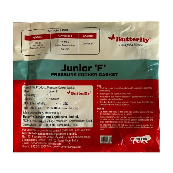 Butterfly Junior- F Pressure Cooker Gasket